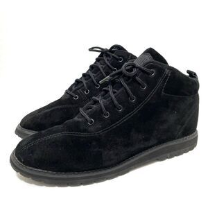 Vintage 90s L.A Gear Black Suede Chunky Lace Up Ankle Boots